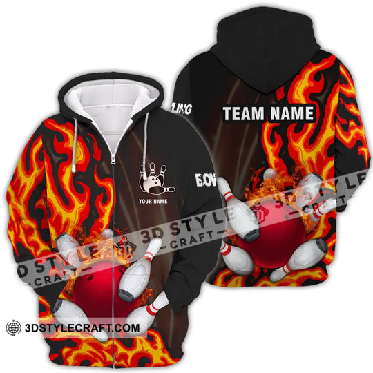 Unisex Shirt - Custom Name Shirt Bowling style option 4