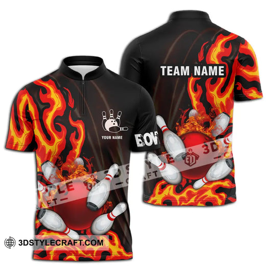 Unisex Shirt - Custom Name Shirt Bowling style option 2