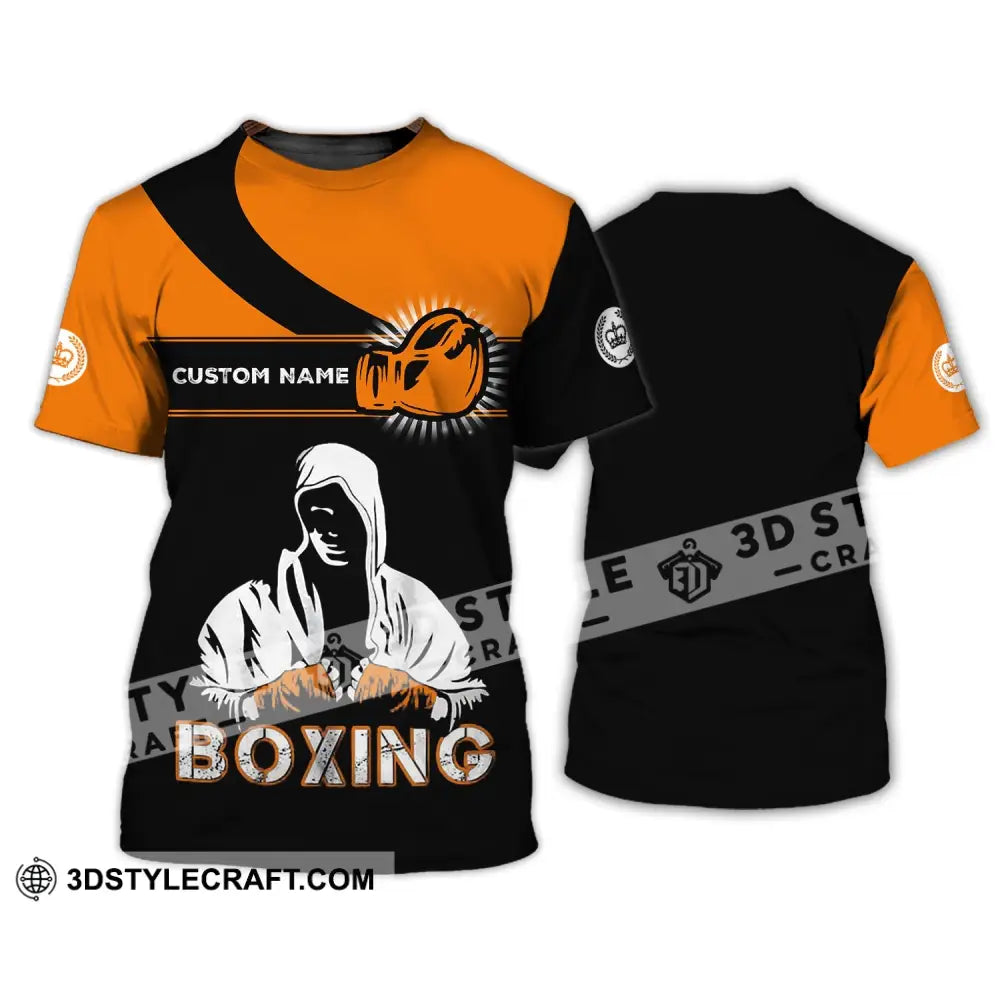 Unisex Shirt - Custom Name Boxing Gift For Lover T-Shirt / S T-Shirt