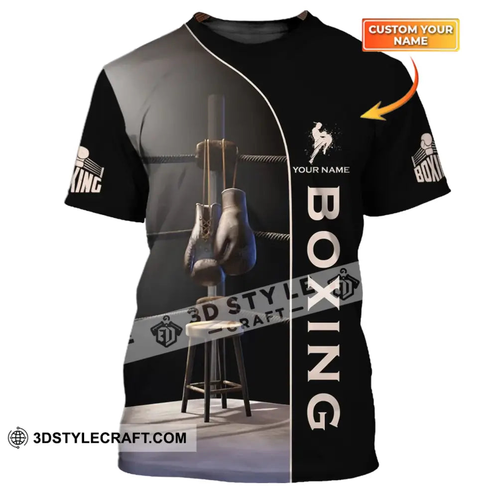 Unisex Shirt - Custom Name Boxing Shirt - Gift For Boxing Player, Vint