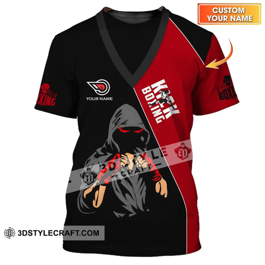 Unisex Shirt - Custom Name Boxing, Kick Boxing Lover Shirt style option 1