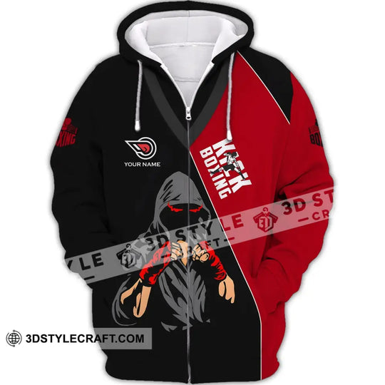 Unisex Shirt - Custom Name Boxing, Kick Boxing Lover Shirt style option 3
