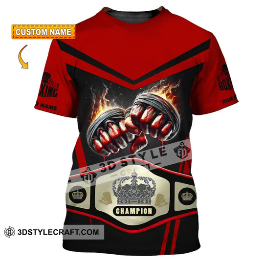 Unisex Shirt, Custom Name Boxing Shirt, Boxing Long Sleeve, Boxing T-Shirt style option 1