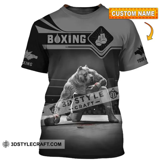 Unisex Shirt Custom Name Boxing Long Sleeve T-Shirt T-Shirt