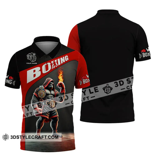 Unisex Shirt, Custom Name Boxing Shirt, Boxing Long Sleeve, Boxing T-Shirt style option 4