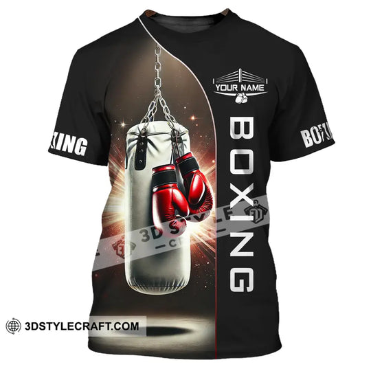 Unisex Shirt - Custom Name Boxing Lover Shirt, Boxing Gloves style option 2