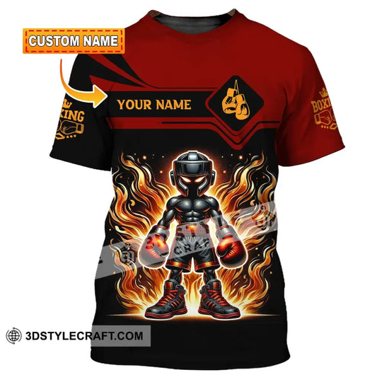 Unisex Shirt, Custom Name Boxing Shirt, Boxing Lover T-Shirt, Boxing Gift style option 1