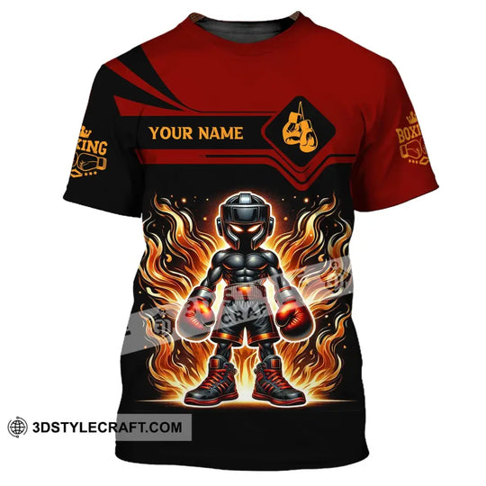 Unisex Shirt, Custom Name Boxing Shirt, Boxing Lover T-Shirt, Boxing Gift style option 2
