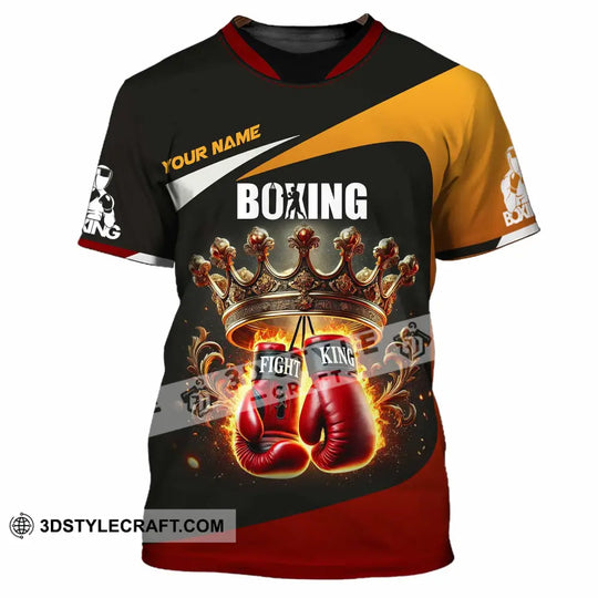 Unisex Shirt, Custom Name Boxing Shirt, Boxing Polo Long Sleeve Shirt style option 2