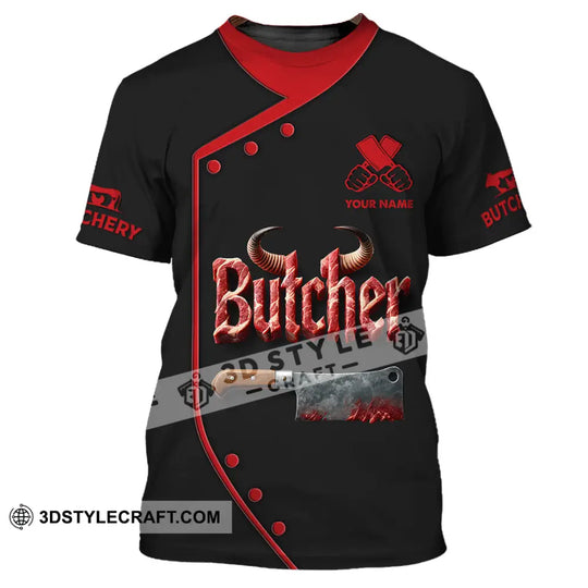 Unisex Shirt, Custom Name Butcher T-Shirt, Butcher Hoodie Long Sleeve Shirt, Butcher Gift style option 2