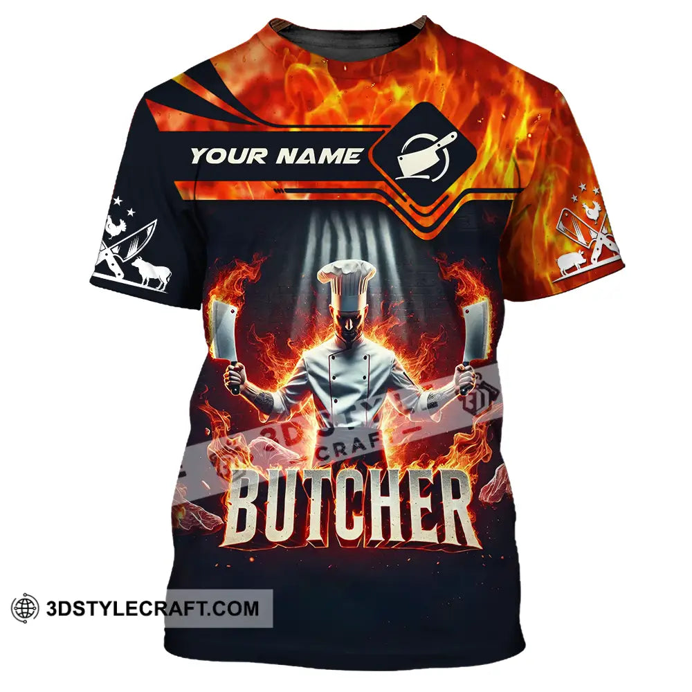 Unisex Shirt - Custom Name Butcher T-Shirt / S T-Shirt