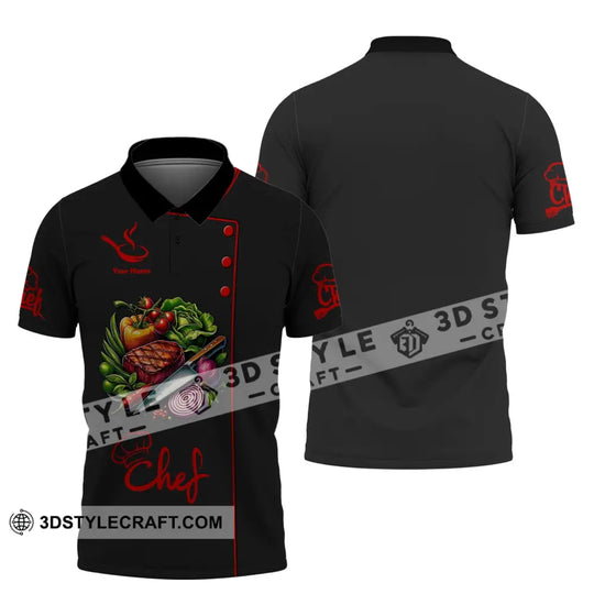 Unisex Shirt, Custom Name Chef Shirt, Chef Apparel, Gift for Cooking Lovers, Shirt for Chefs style option 4