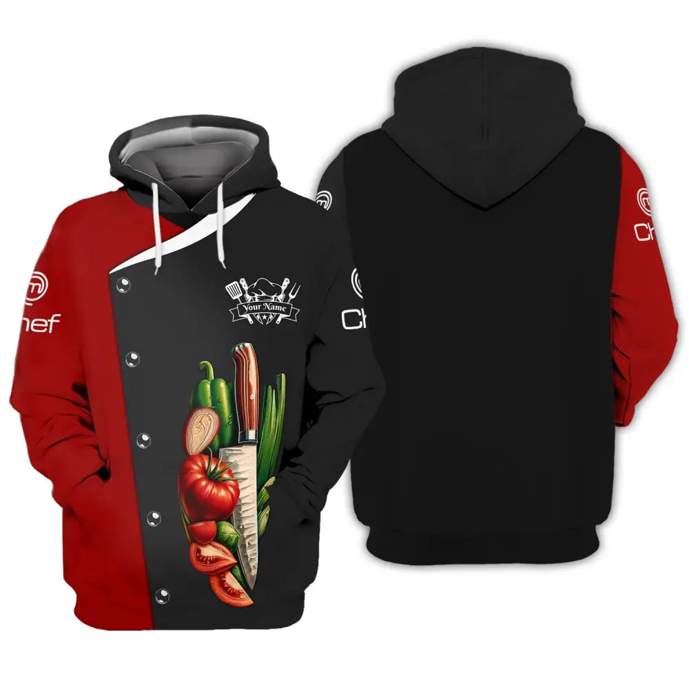 Unisex Shirt Custom Name Chef Apparel Gift For Cooking Lovers Hoodie / S T-Shirt