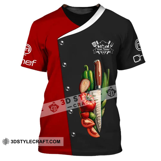 Unisex Shirt, Custom Name Chef Shirt, Chef Apparel, Gift for Cooking Lovers style option 2