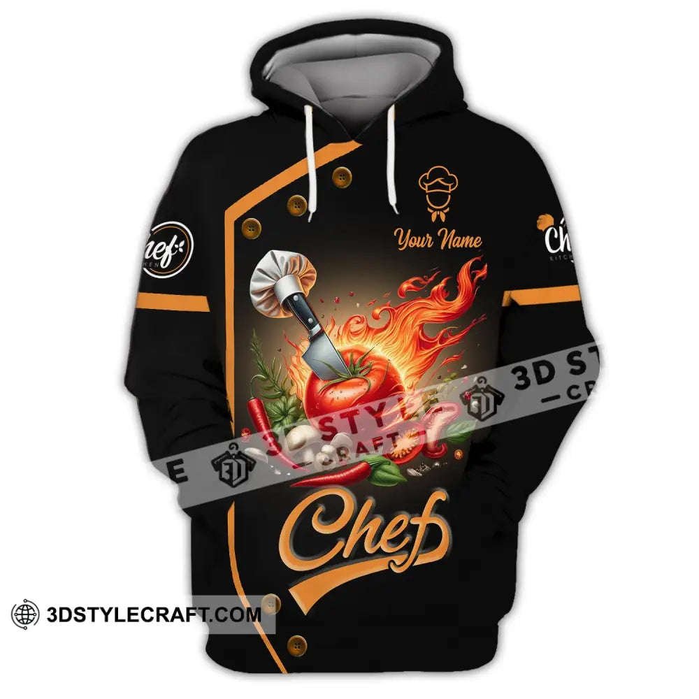 Unisex Shirt, Custom Name Chef Shirt, Chefs Custom Gift, Chef Apparel