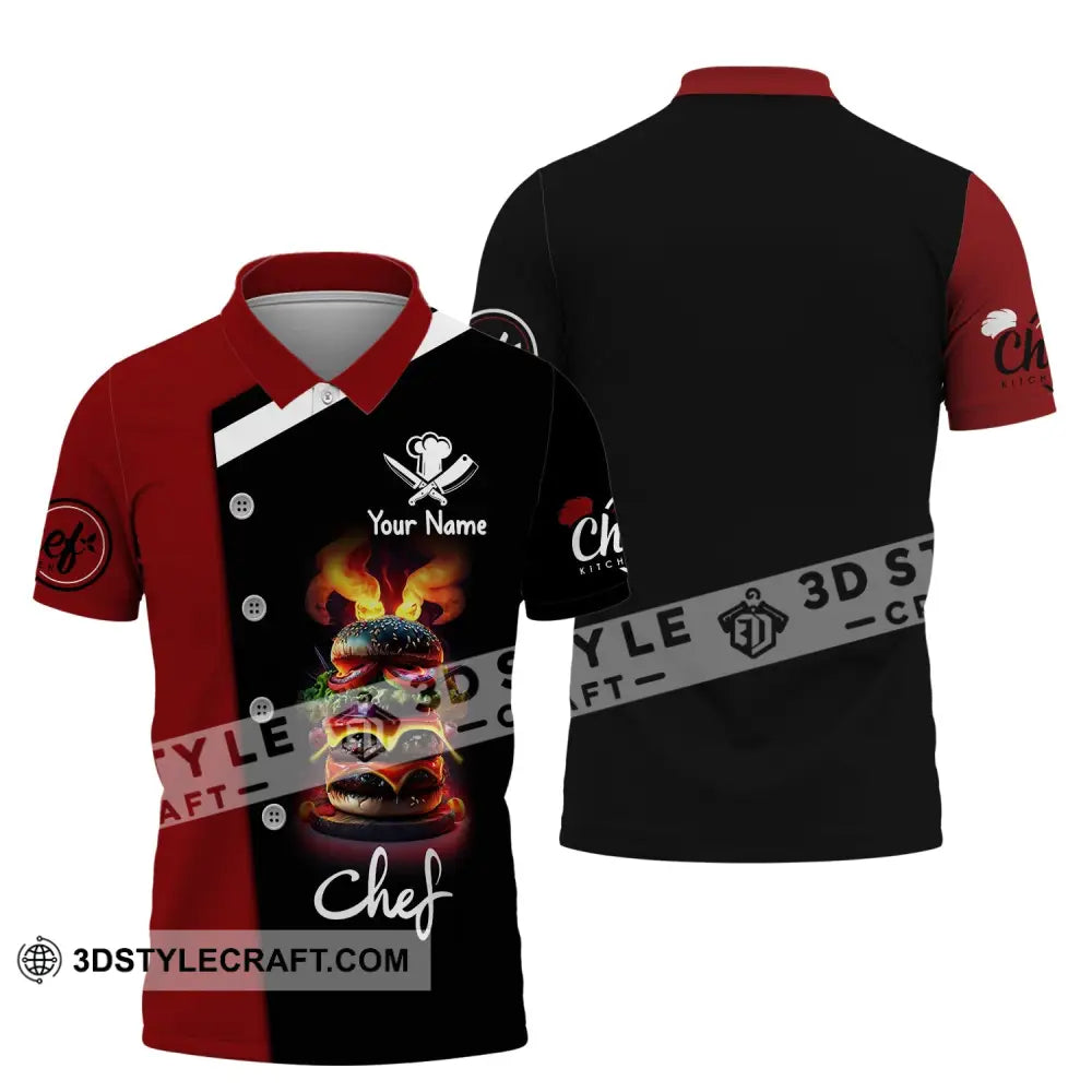 Unisex Shirt Custom Name Chef Chefs Gift Apparel Polo / S T-Shirt