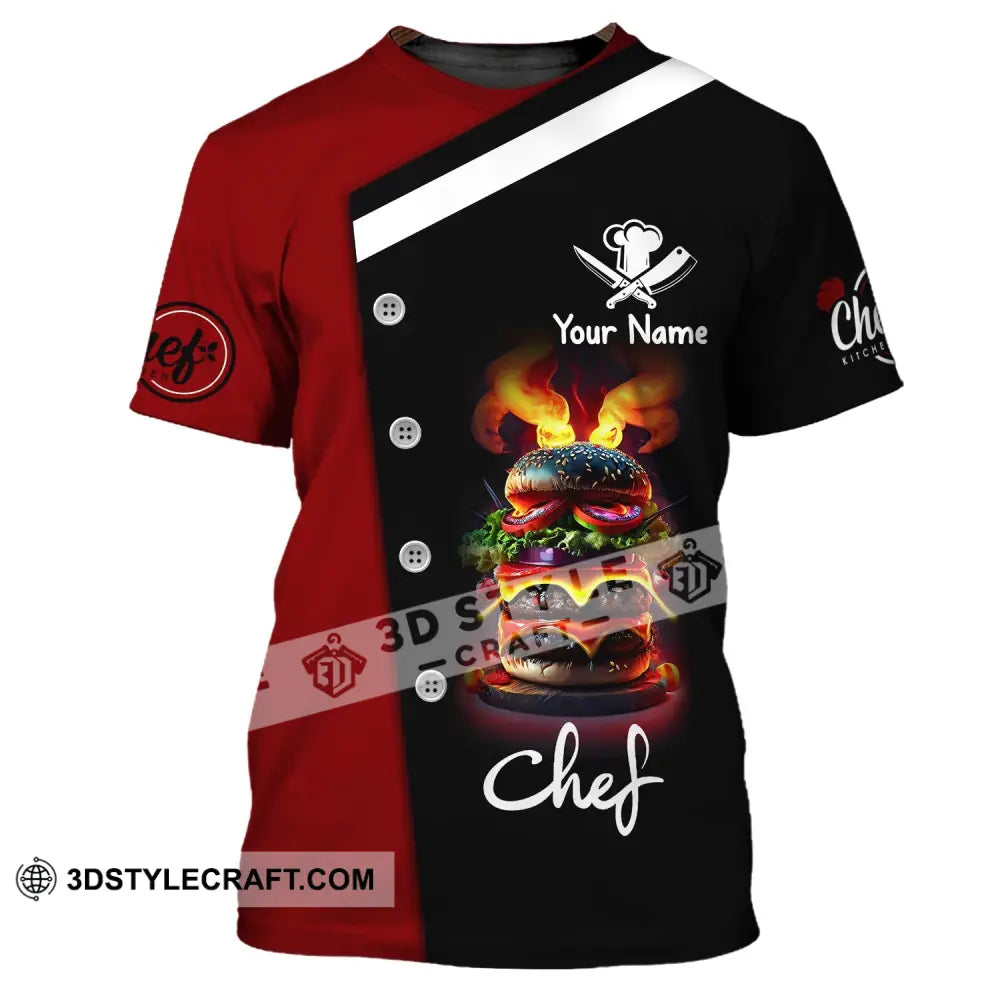 Unisex Shirt Custom Name Chef Chefs Gift Apparel T-Shirt / S