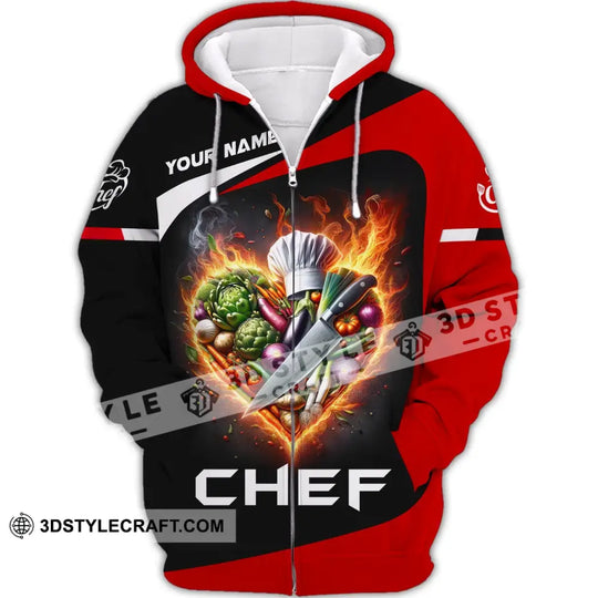 Unisex Shirt, Custom Name Chef Shirt, Shirt for Chefs, Chef Apparel, Gift for Cooking Lovers style option 3