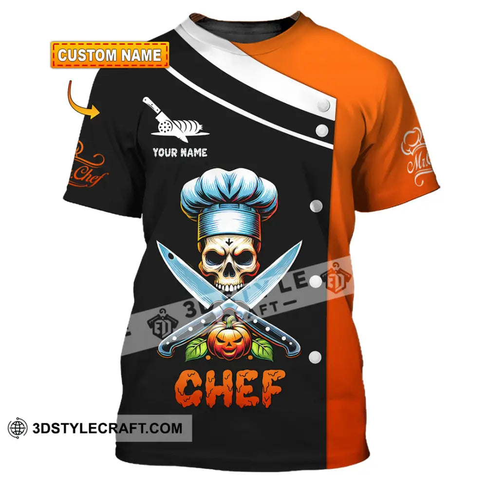 Unisex Shirt Custom Name Chef Halloween T-Shirt Gift For T-Shirt