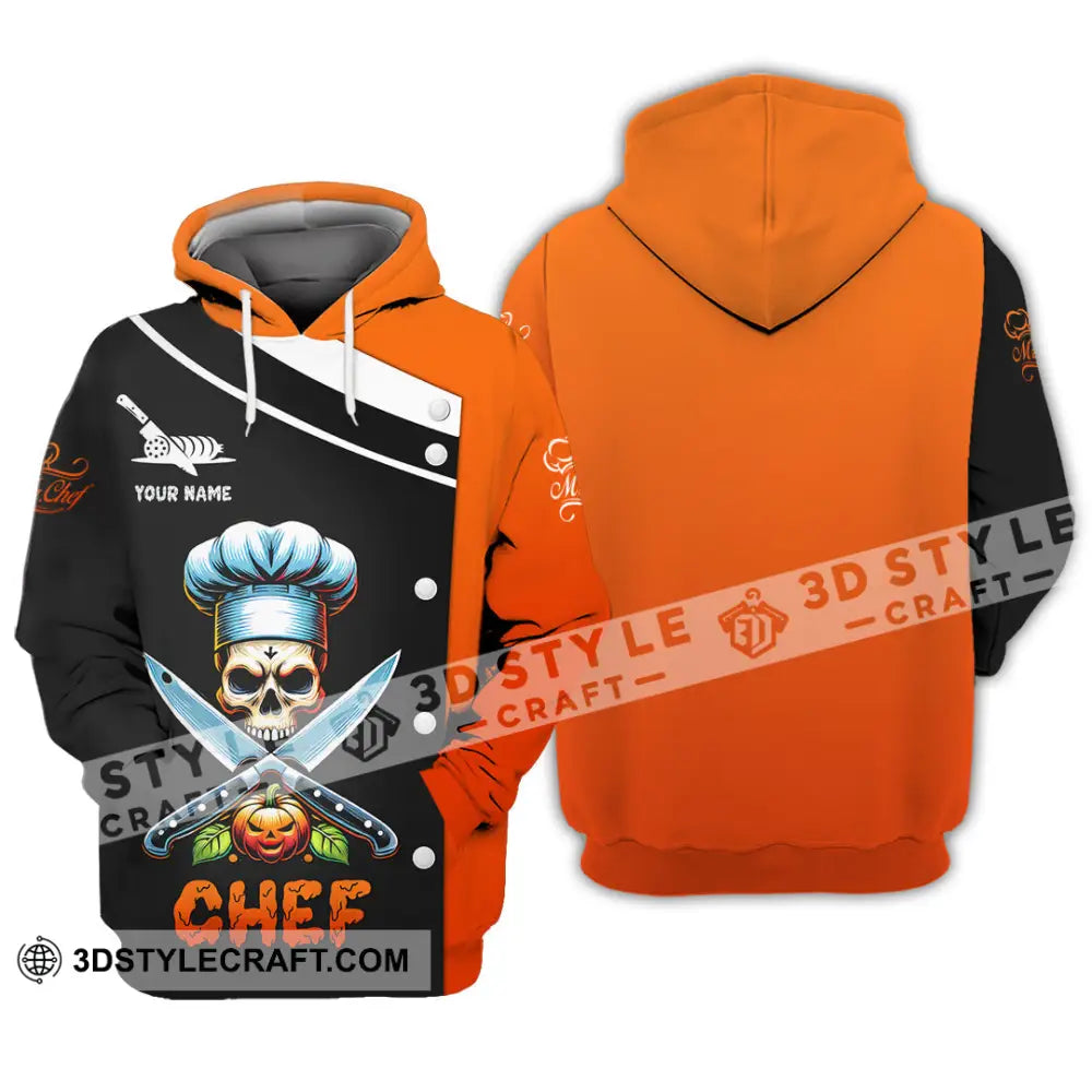 Unisex Shirt Custom Name Chef Halloween T-Shirt Gift For Hoodie / S T-Shirt