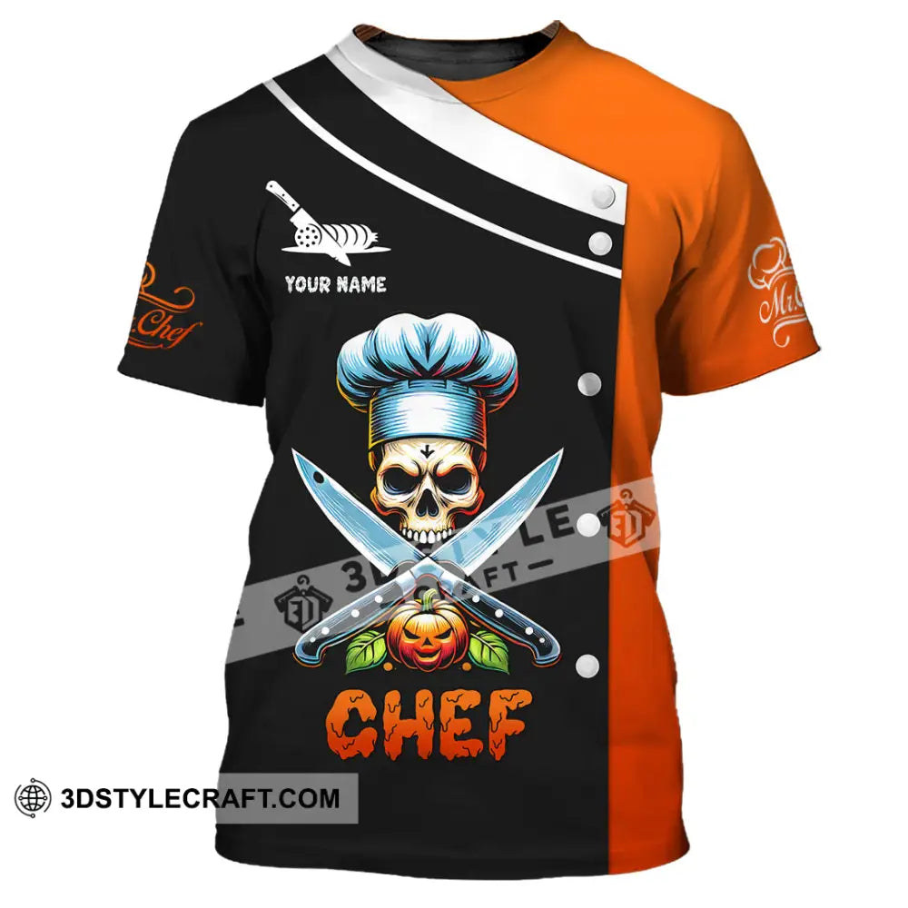 Unisex Shirt Custom Name Chef Halloween T-Shirt Gift For / S T-Shirt