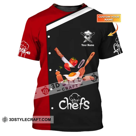 Unisex Shirt, Custom Name Chef Shirt, Chef Hoodie, Chef Polo, Gift for Cooking Lovers style option 1