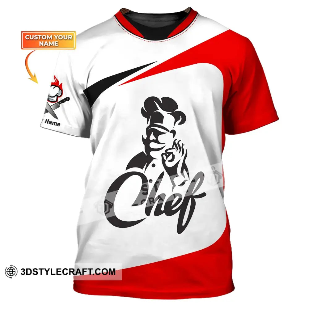 Unisex Shirt Custom Name Chef Hoodie Polo Gift For Cooking Lovers T-Shirt / S