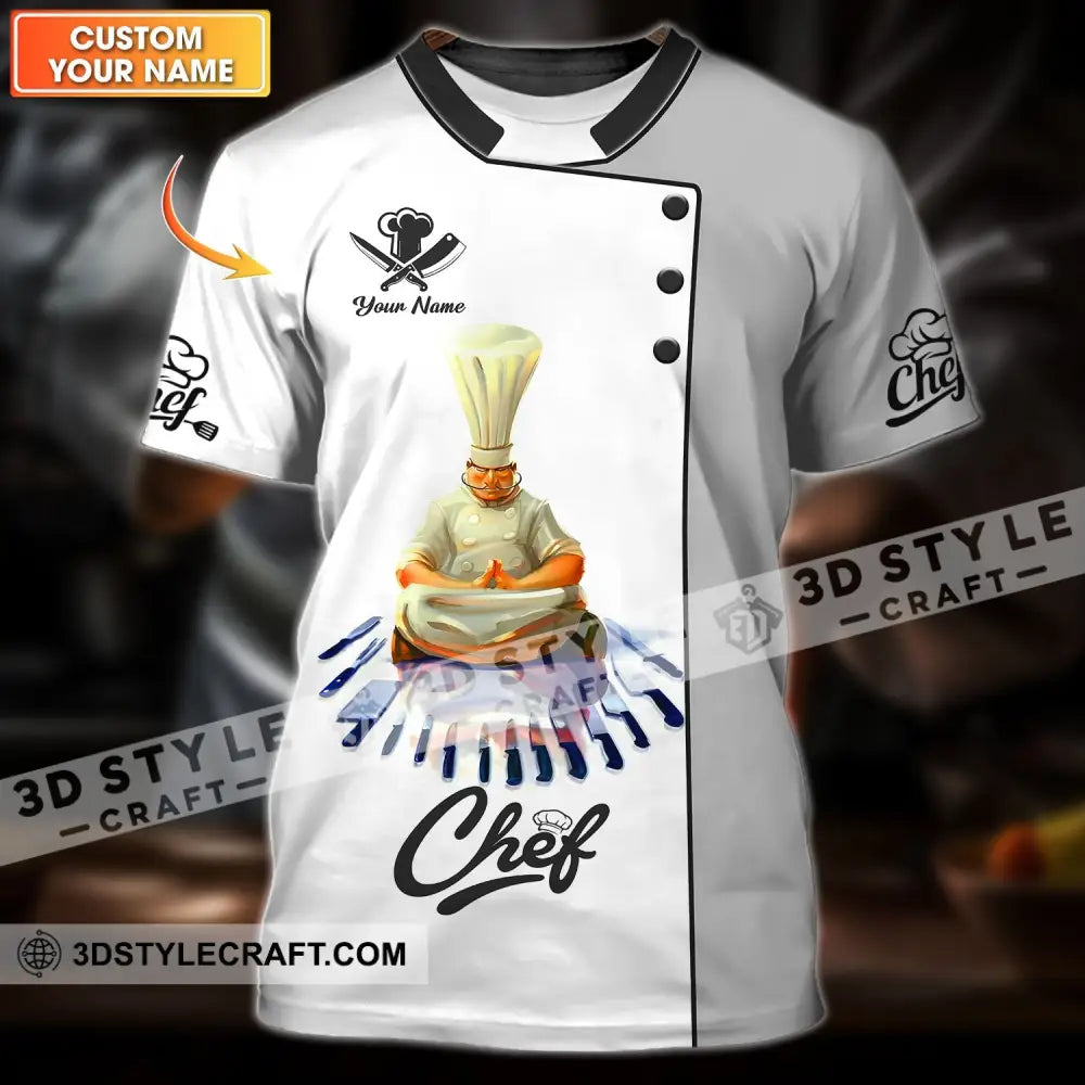 Unisex Shirt - Custom Name Chef Meditate T-Shirt