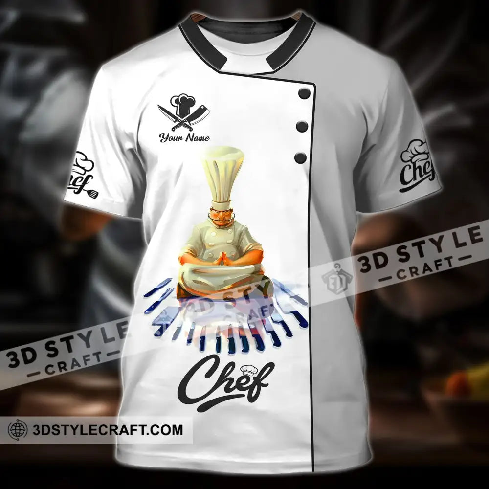 Unisex Shirt - Custom Name Chef Meditate T-Shirt / S T-Shirt