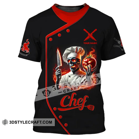 Unisex Shirt, Custom Name Chef Shirt, Chef Polo Long Sleeve Shirt style option 2