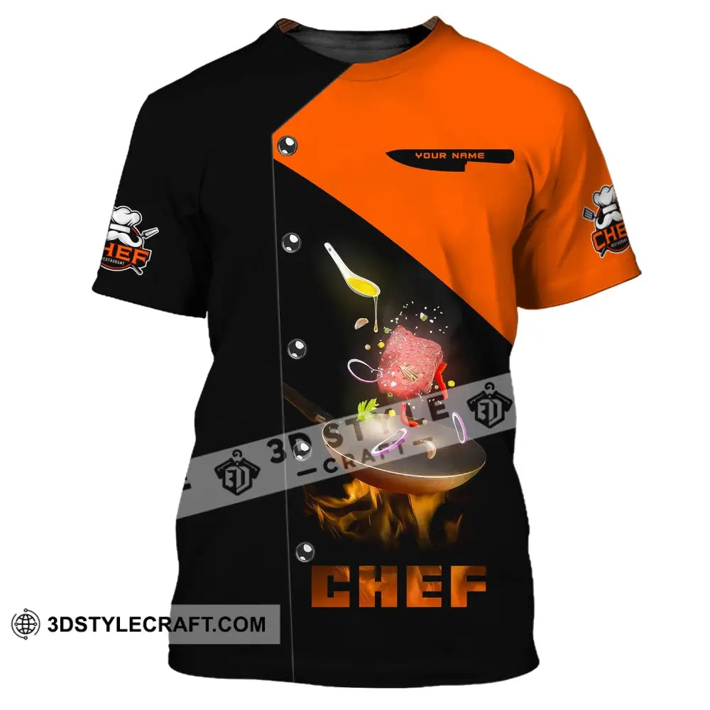 Unisex Shirt Custom Name Chef Pride Polo Gift For Cooking Lovers T-Shirt / S