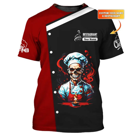 Unisex Shirt Custom Name Chef Restaurant Gift For Cooking Lovers T-Shirt