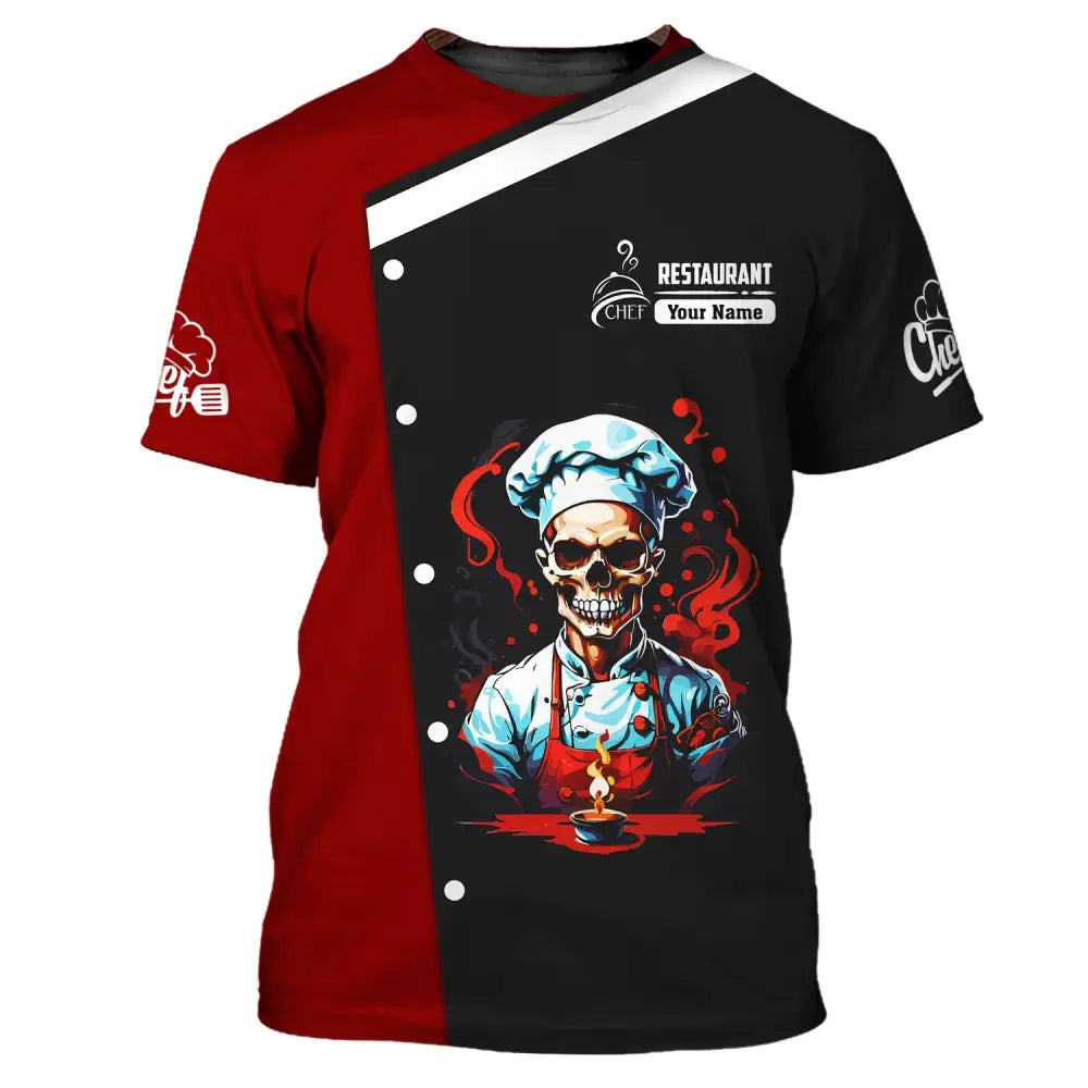 Unisex Shirt Custom Name Chef Restaurant Gift For Cooking Lovers T-Shirt / S