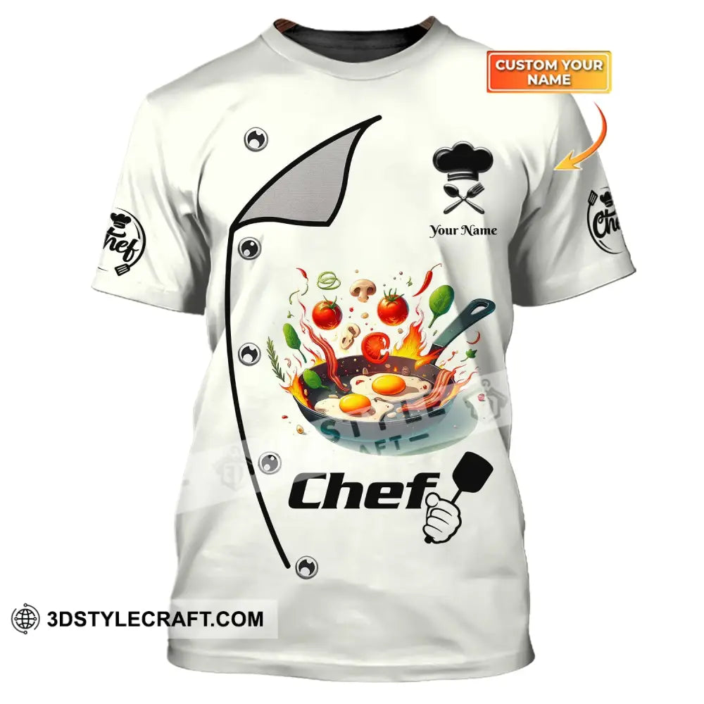 Unisex Shirt Custom Name Chef T-Shirt Hoodie Gift For Cooking Lovers T-Shirt