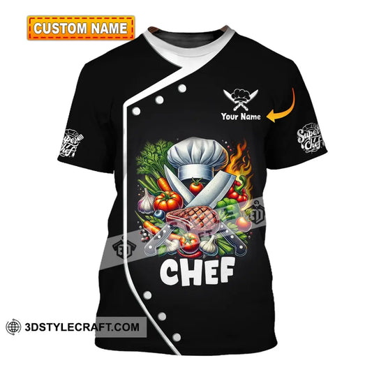 Unisex Shirt Custom Name Chef T-Shirt Hoodie Long Sleeve T-Shirt