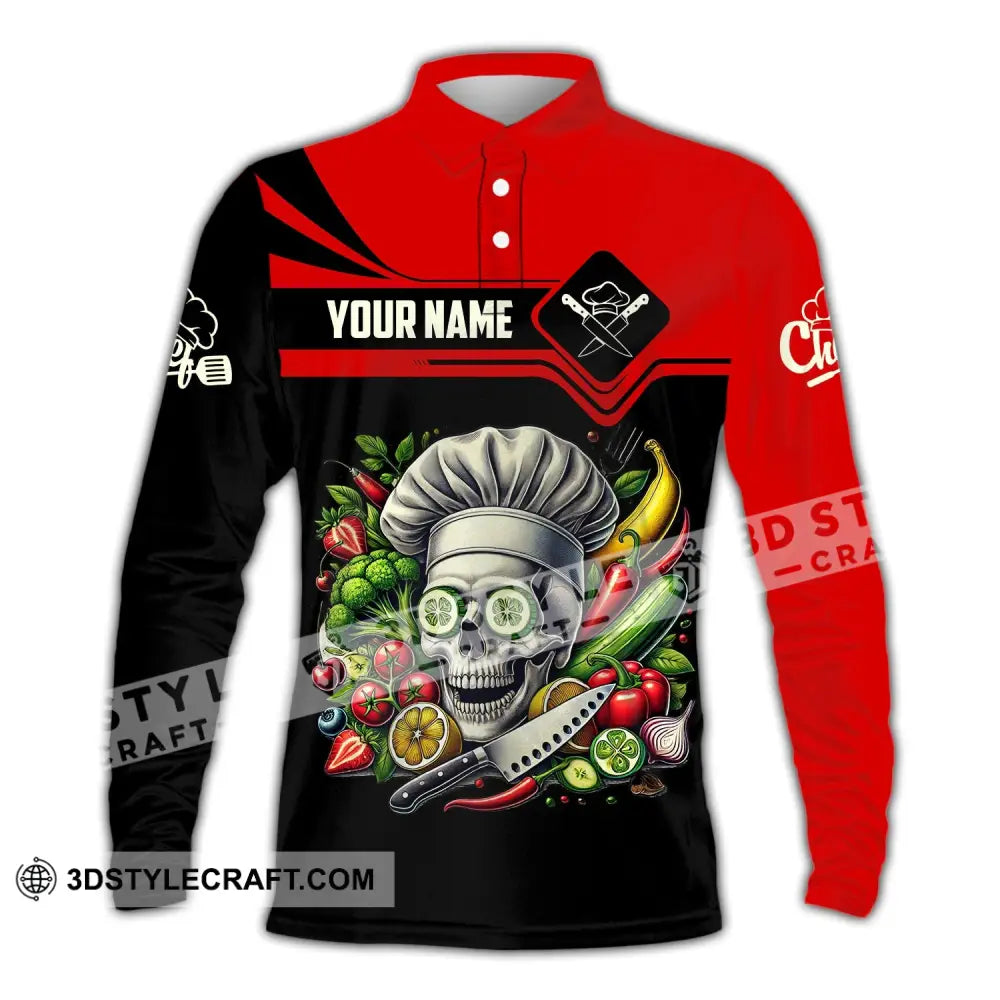 Unisex Shirt Custom Name Chef T-Shirt Hoodie Long Sleeve Polo / S T-Shirt