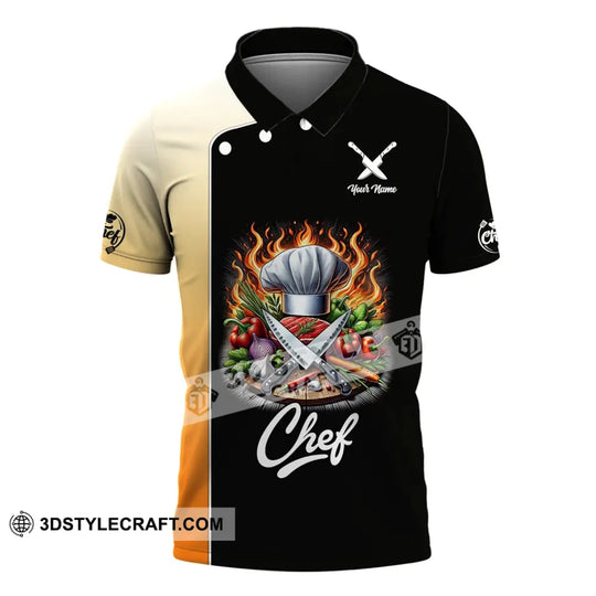 Unisex Shirt, Custom Name Chef Shirt, Chef T-Shirt Hoodie Long Sleeve Shirt style option 4
