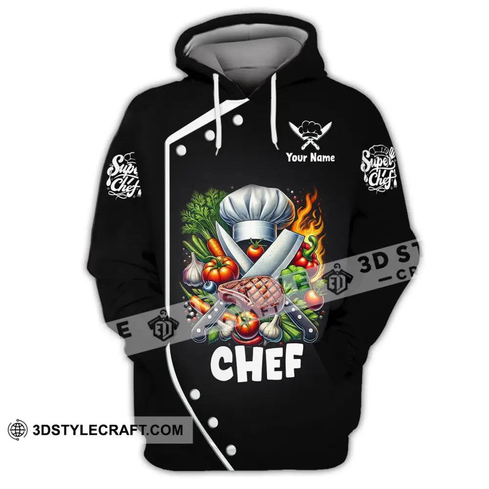 Unisex Shirt Custom Name Chef T-Shirt Hoodie Long Sleeve / S T-Shirt