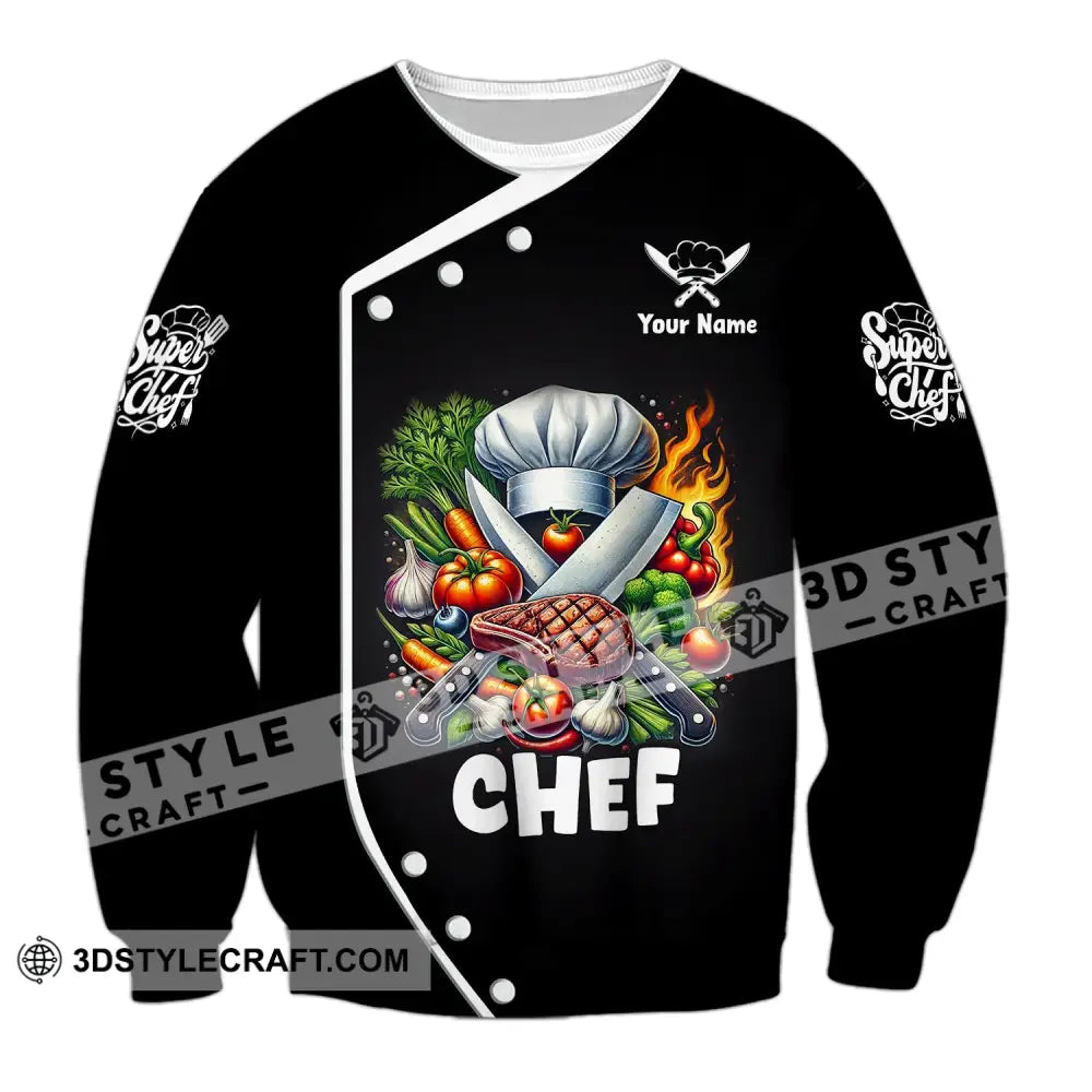 Unisex Shirt Custom Name Chef T-Shirt Hoodie Long Sleeve / S T-Shirt