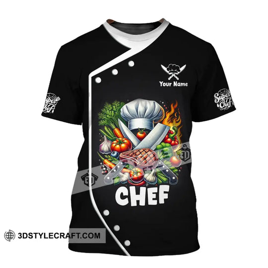 Unisex Shirt, Custom Name Chef Shirt, Chef T-Shirt Hoodie Long Sleeve Shirt style option 2