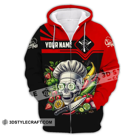 Unisex Shirt, Custom Name Chef Shirt, Chef T-Shirt Hoodie Long Sleeve Shirt style option 3