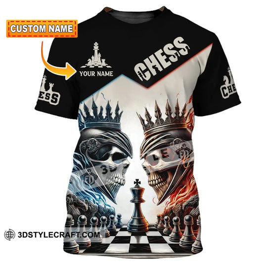 Unisex Shirt, Custom Name Chess Shirt, Chess Lover Hoodie Shirt Polo Long Sleeve Shirt style option 1