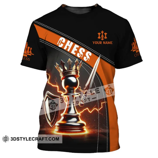 Unisex Shirt, Custom Name Chess Shirt, Chess Lover T-Shirt, Chess Gift style option 2