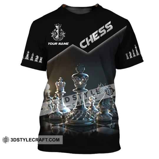 Unisex Shirt, Custom Name Chess T-Shirt, Shirt for Chess Club, Chess Lover Clothing style option 2