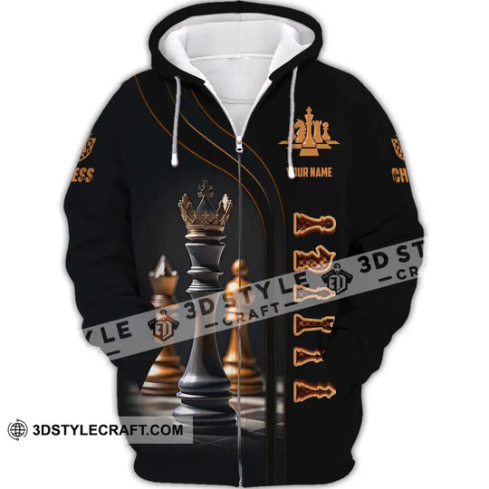 Unisex Shirt, Custom Name Chess T-Shirt, Chess Game Shirt, Gift for Chess Lover style option 3