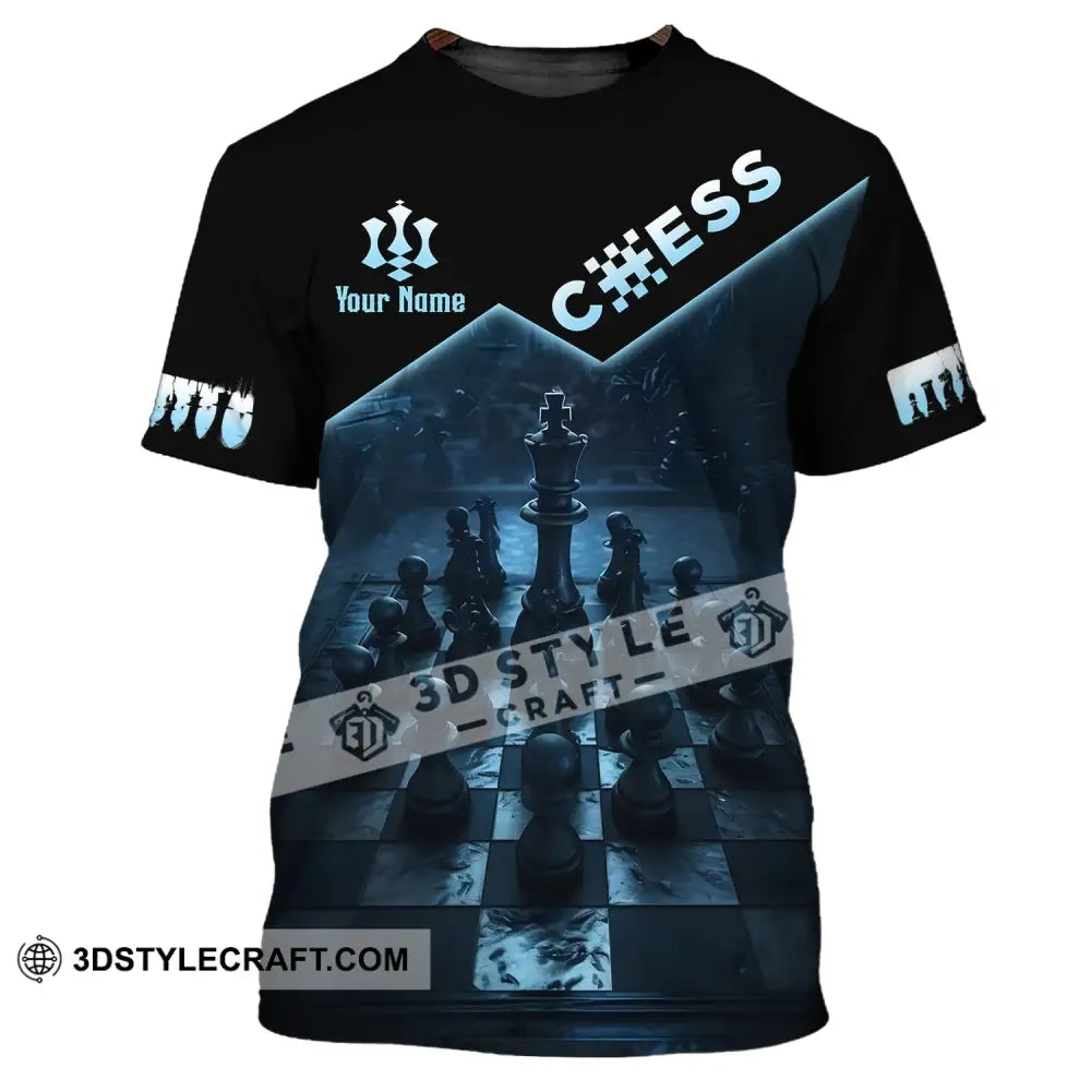 Unisex Shirt Custom Name Chess T-Shirt Game / S