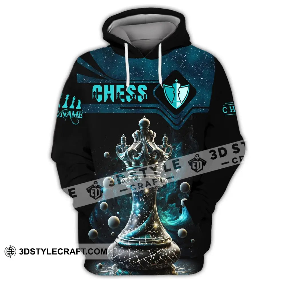 Unisex Shirt Custom Name Chess T-Shirt Player Club Checkmate Hoodie / S