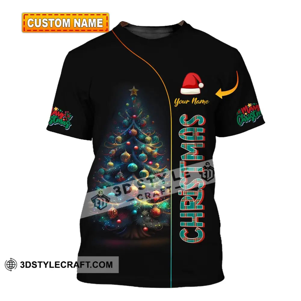 Unisex Shirt - Custom Name Christmas Night T-Shirt