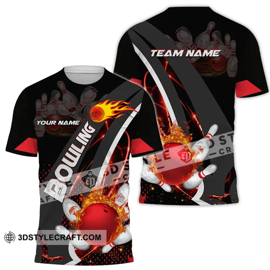Unisex Shirt - Custom Name Shirt Classic Bowling Lover style option 2