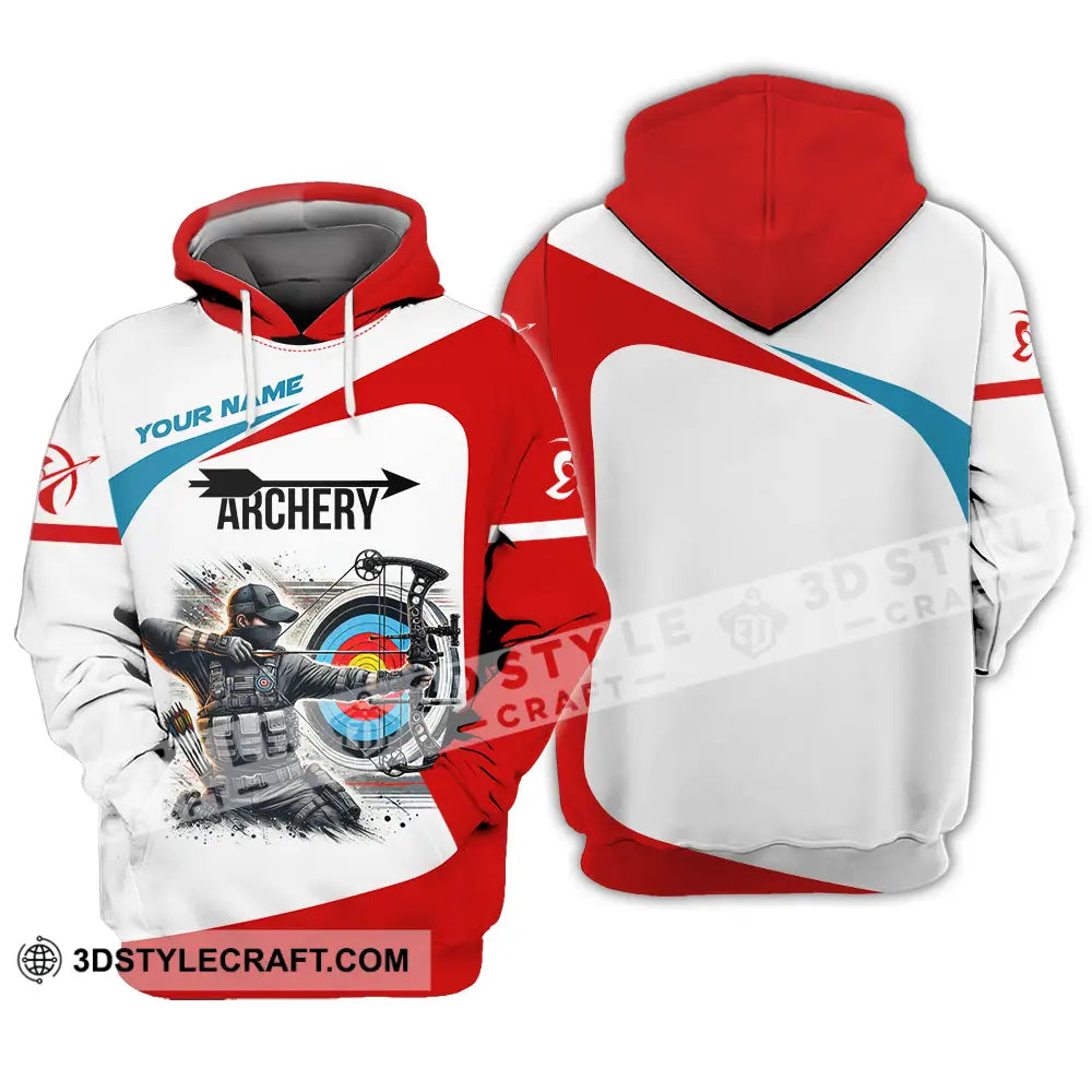 Unisex Shirt - Custom Name Color Sport Archery Lover Hoodie / S T-Shirt